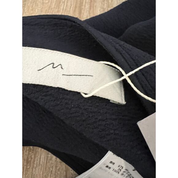 MOUSSY Navy blue High Waisted Wide leg Pants - Picture 6 of 7